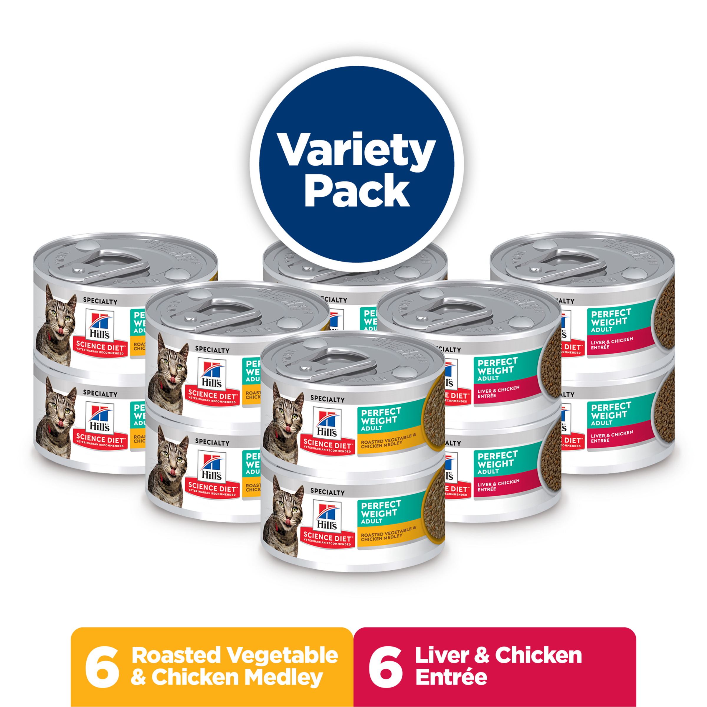 Hill's Science Diet Adult Perfect Weight Variety Pack Wet Cat Food product detail 1