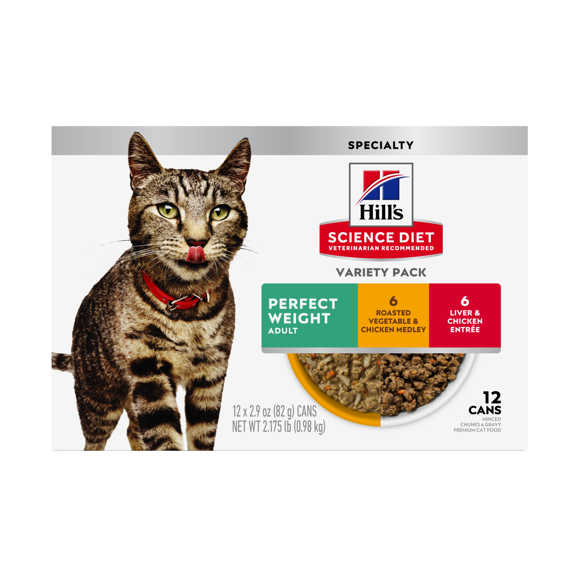 Hill's Science Diet Adult Perfect Weight Variety Pack Wet Cat Food front of pack