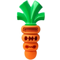 Happy Staffy Co Chomp Carrot carrot-shaped nylon and natural rubber chew toy — main product image