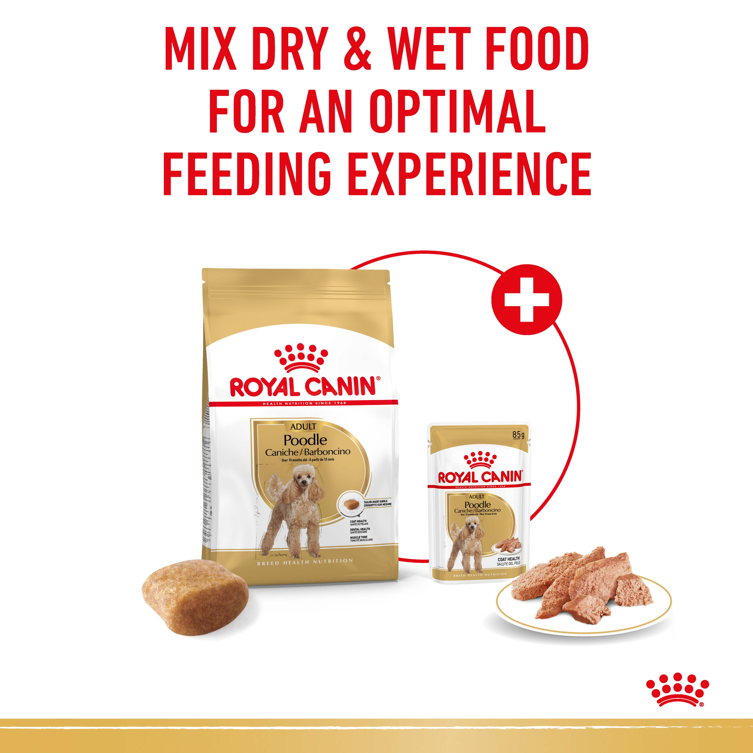 Royal Canin Poodle Adult, dry dog food, 1.5kg or 7.5kg bags, adult dog