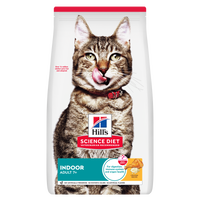 Hill's Science Diet Adult 7+ Indoor dry cat food bag, front of pack