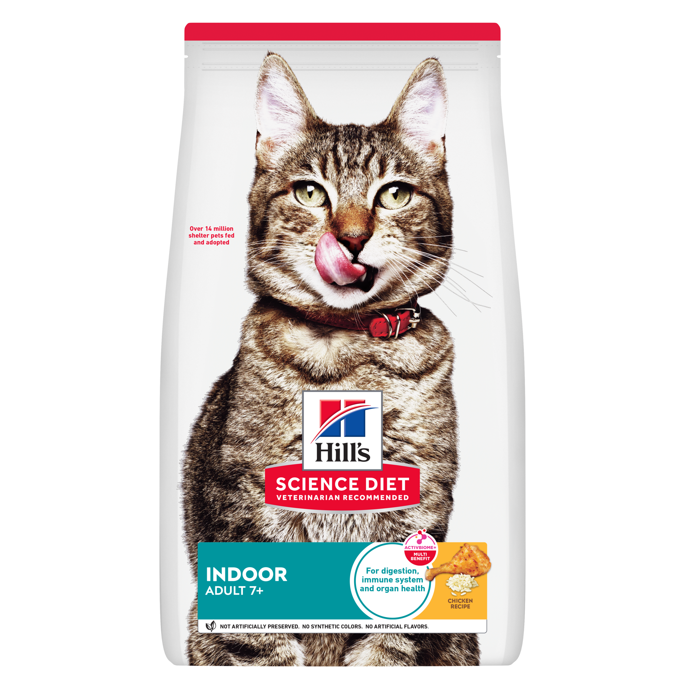 Hill's Science Diet Dry Cat Food Adult 7+ Senior Indoor front of pack