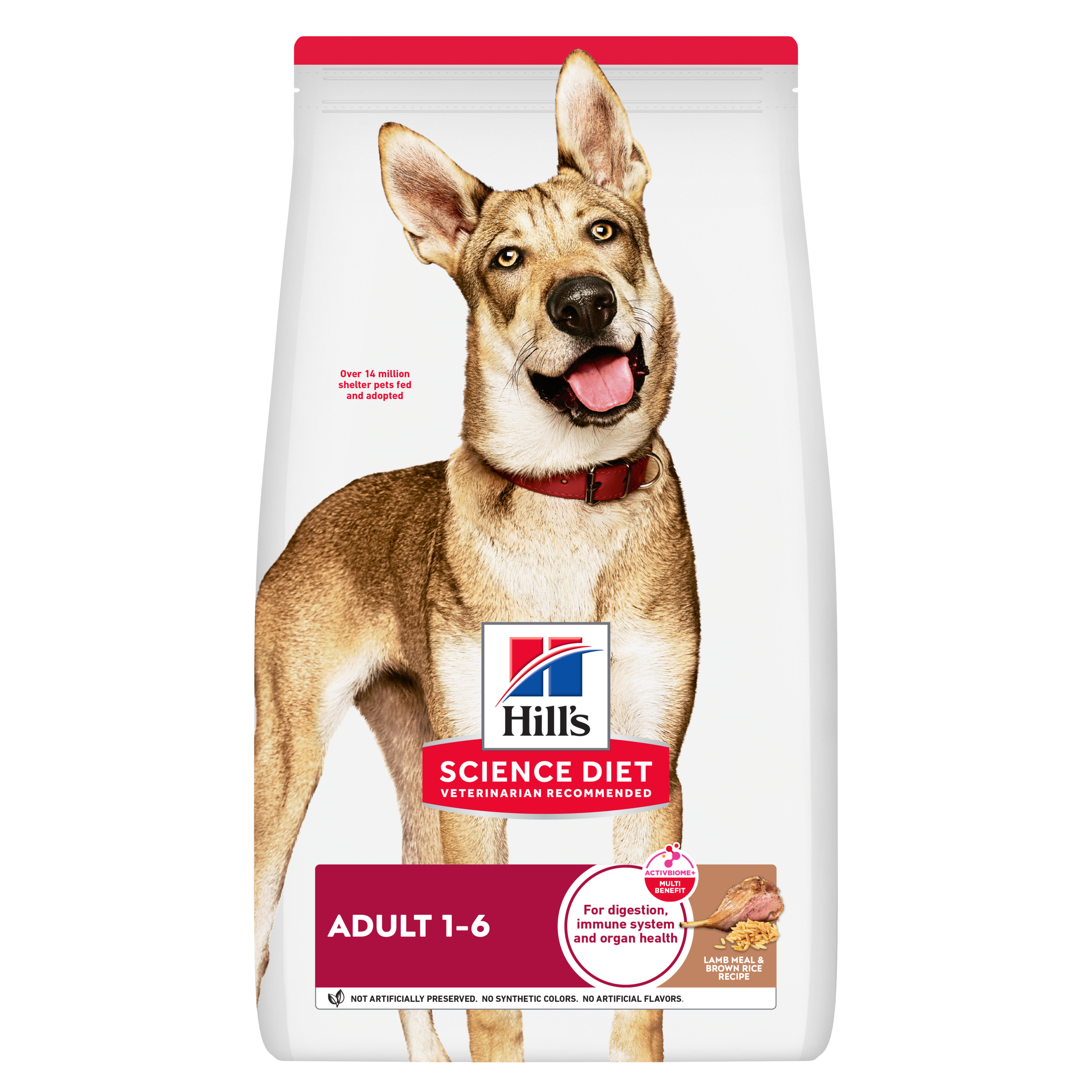 Hill's Science Diet Dry Dog Food Adult Lamb & Rice front of pack