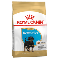 Royal Canin Rottweiler Puppy dry dog food, front of pack