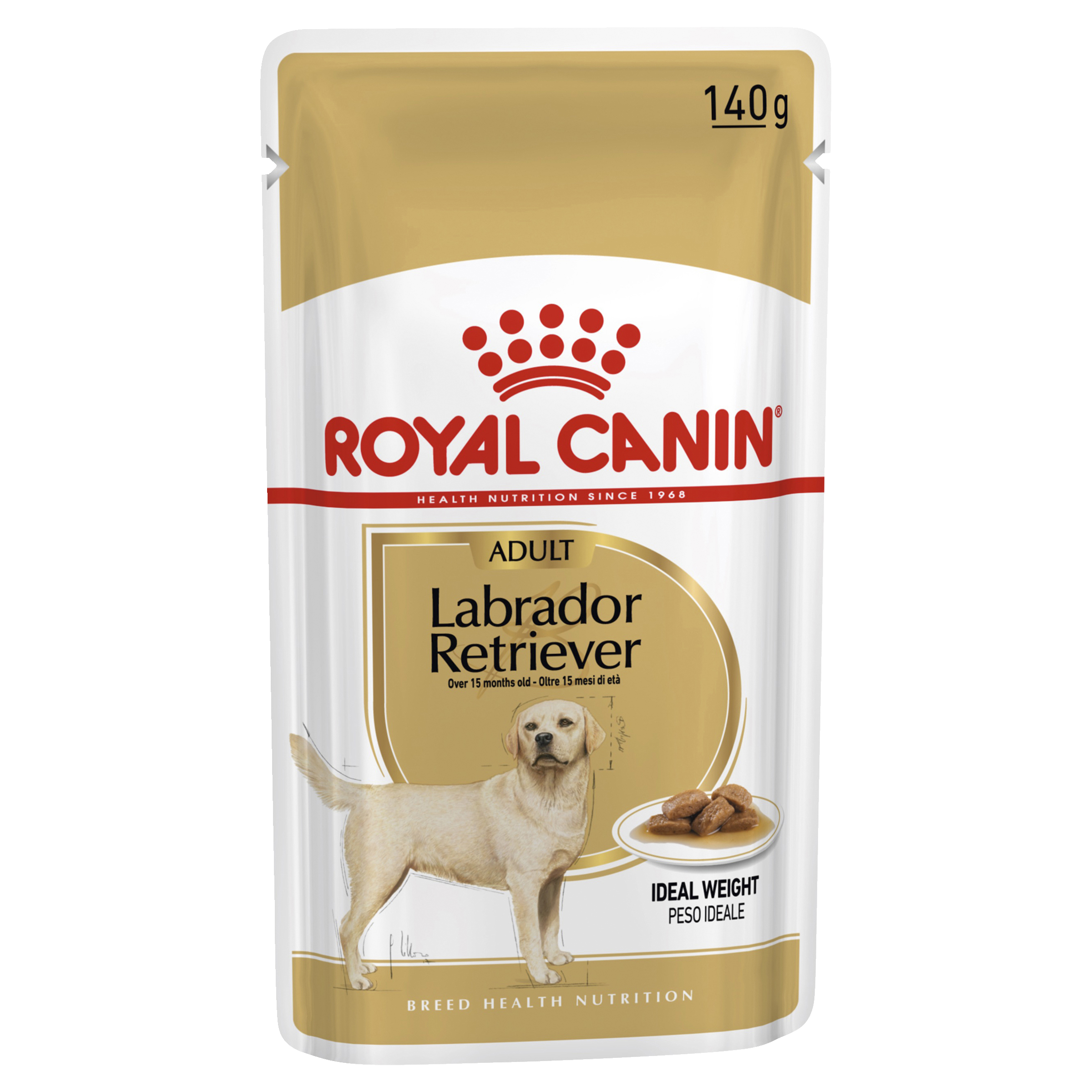Royal Canin Labrador Retriever 140gx10 Pouches front of pack