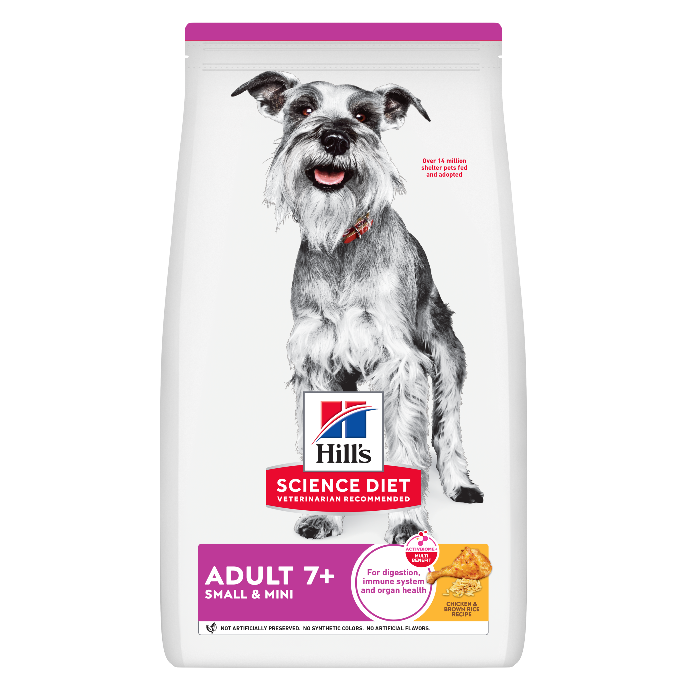 Hill's Science Diet Dry Dog Food Adult 7+ Senior Small Paws front of pack