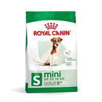 Royal Canin Mini Adult 8+ front of pack