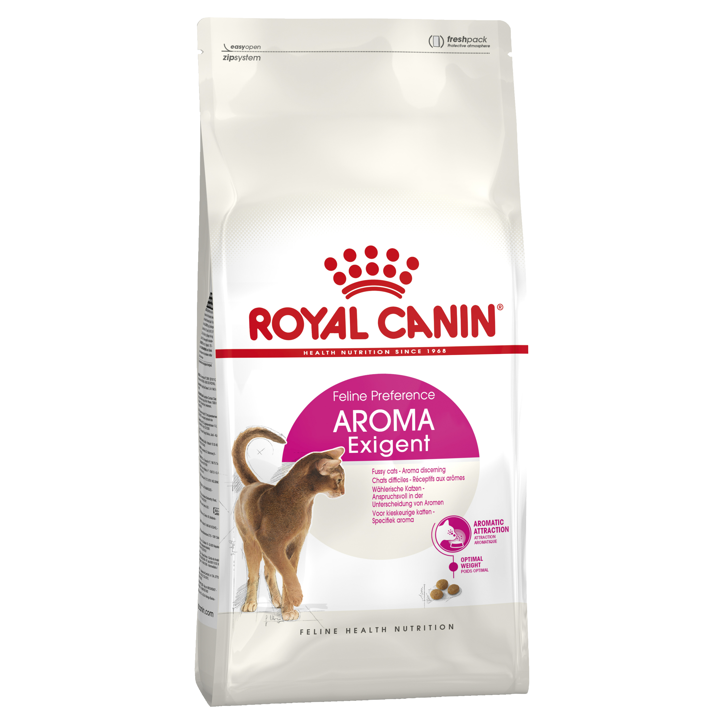 Royal Canin Exigent Aromatic Dry Cat Food front of pack