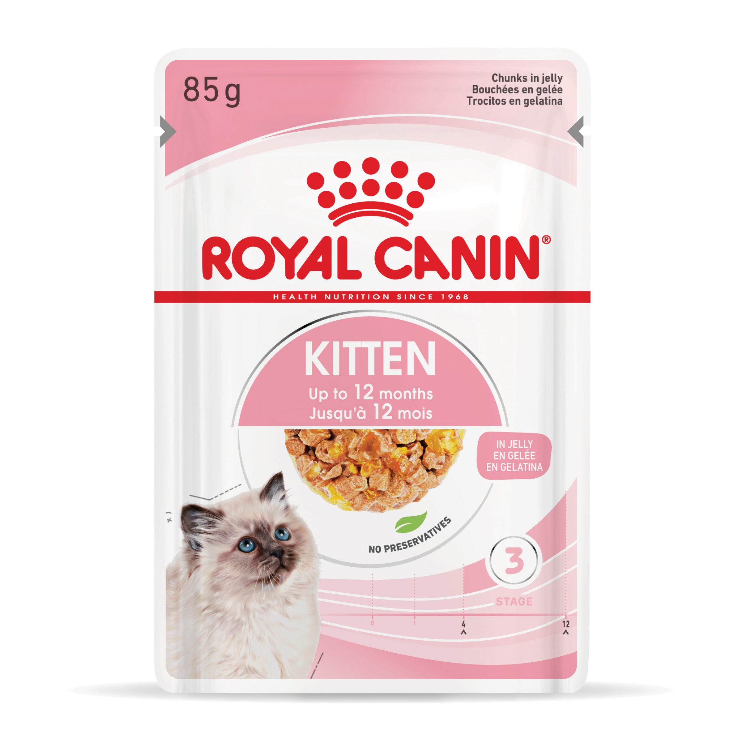 Royal Canin Wet Cat Food Kitten Jelly front of pack
