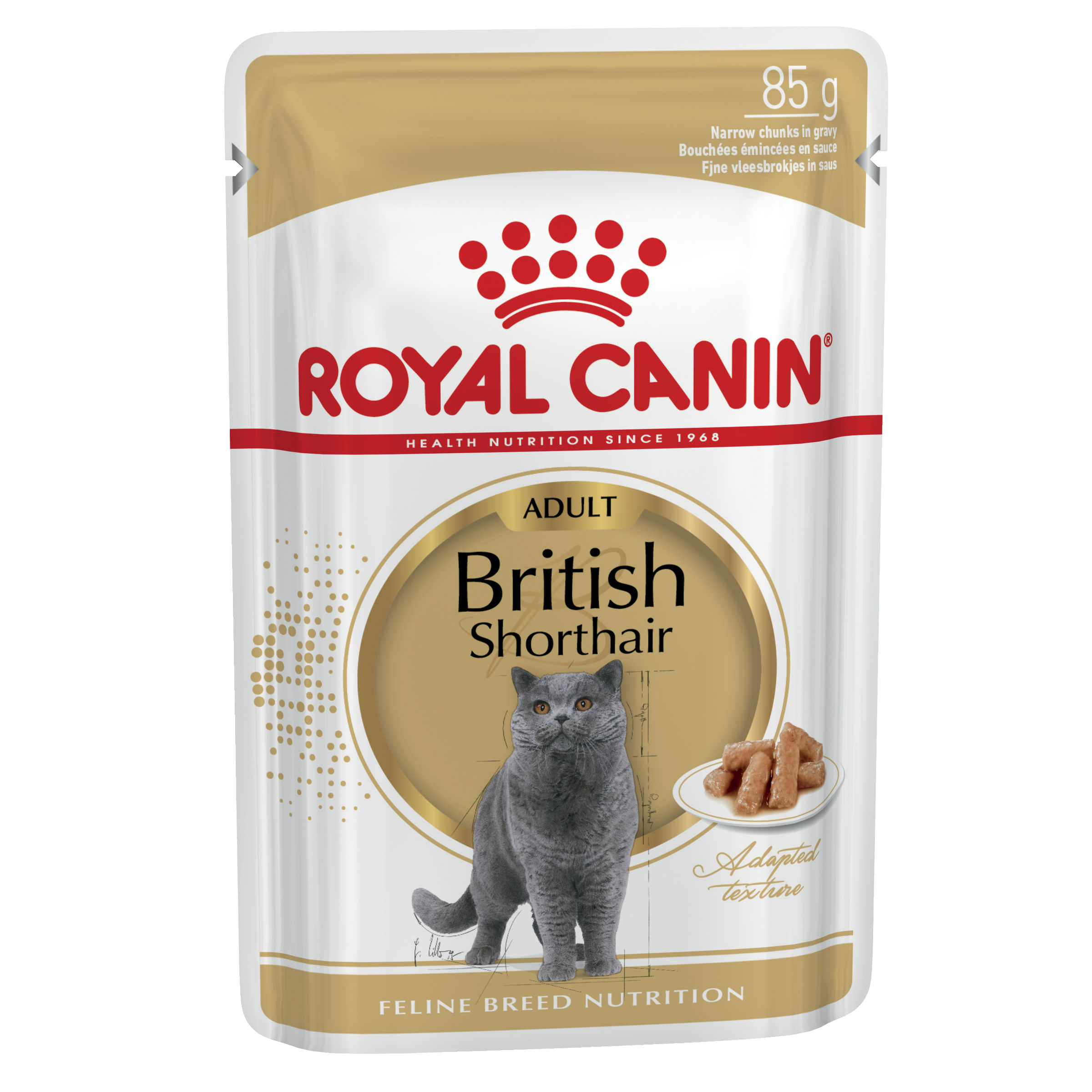 Royal Canin Wet Cat Food British Shorthair Gravy front of pack