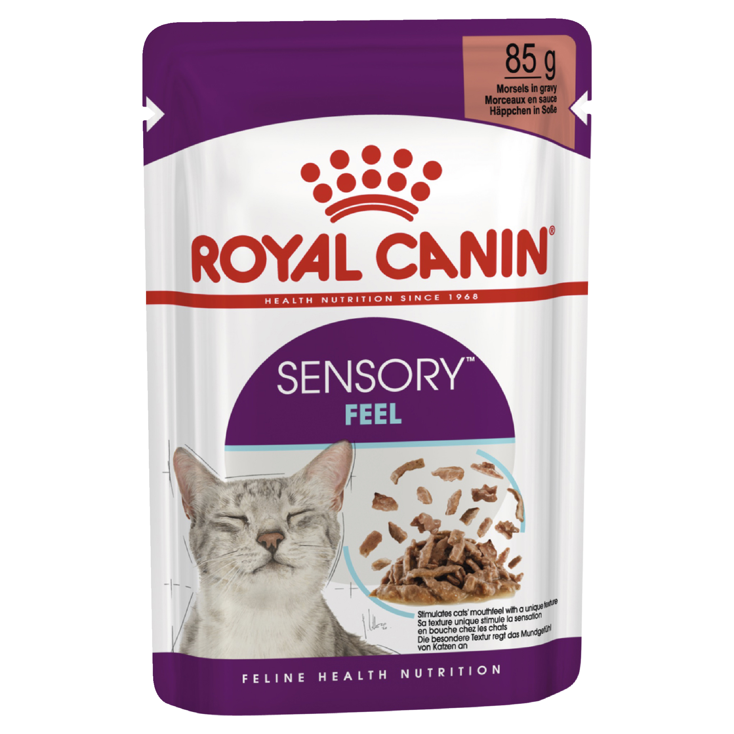 Royal Canin Wet Cat Food Sensory Feel Gravy front of pack