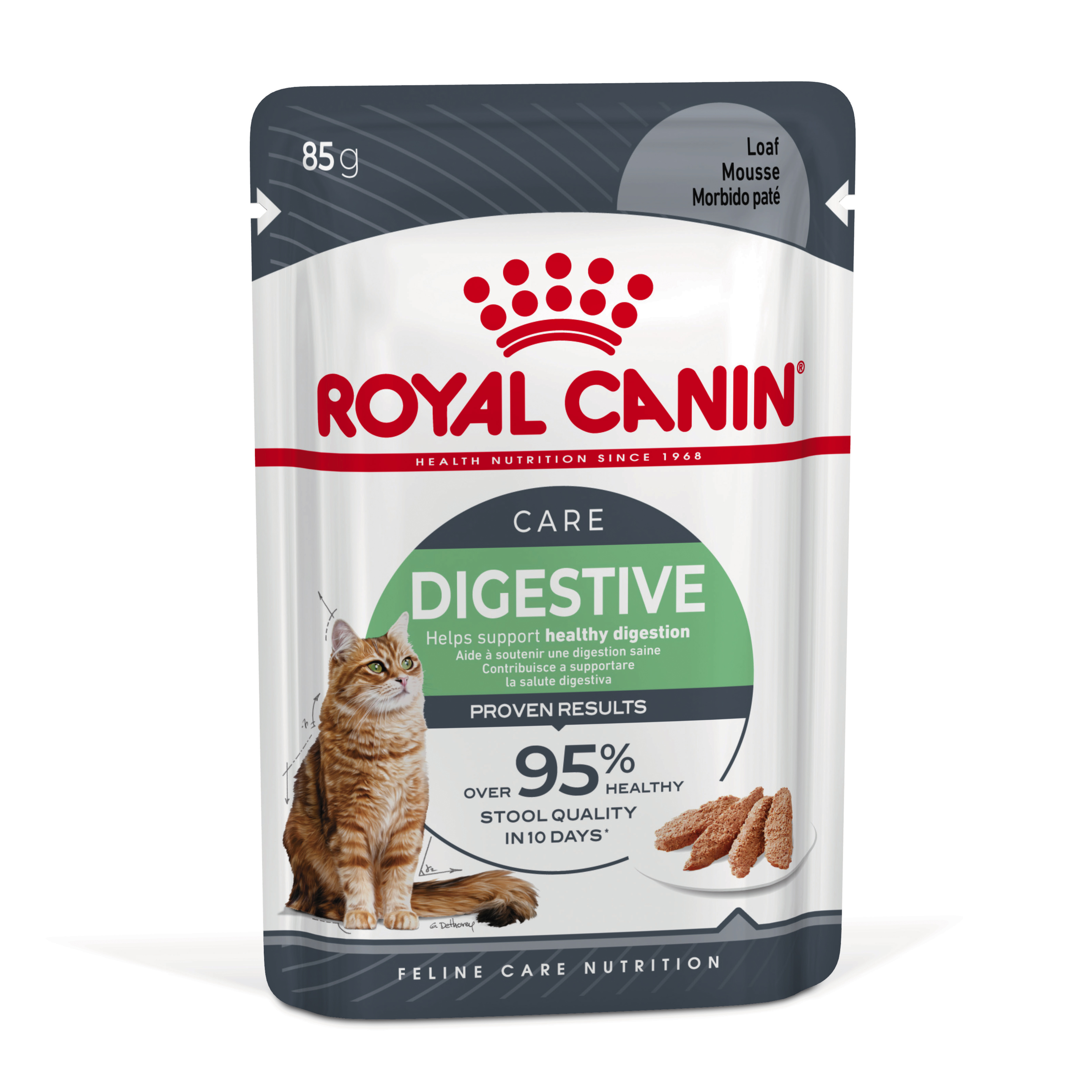 Royal Canin Digestive Care Wet Cat Food in Loaf front of pack