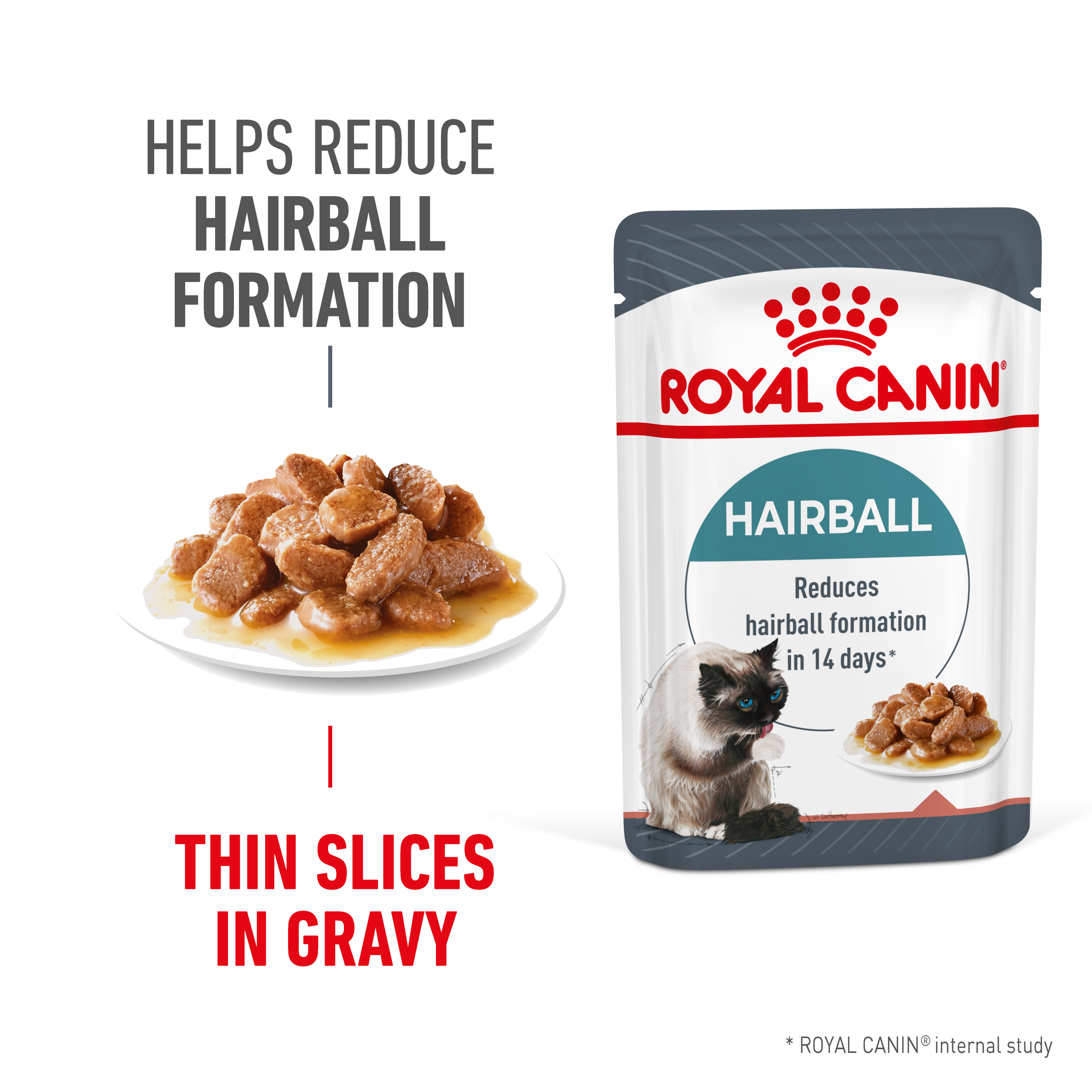 Royal Canin Wet Cat Food Hairball Care Gravy product detail 2