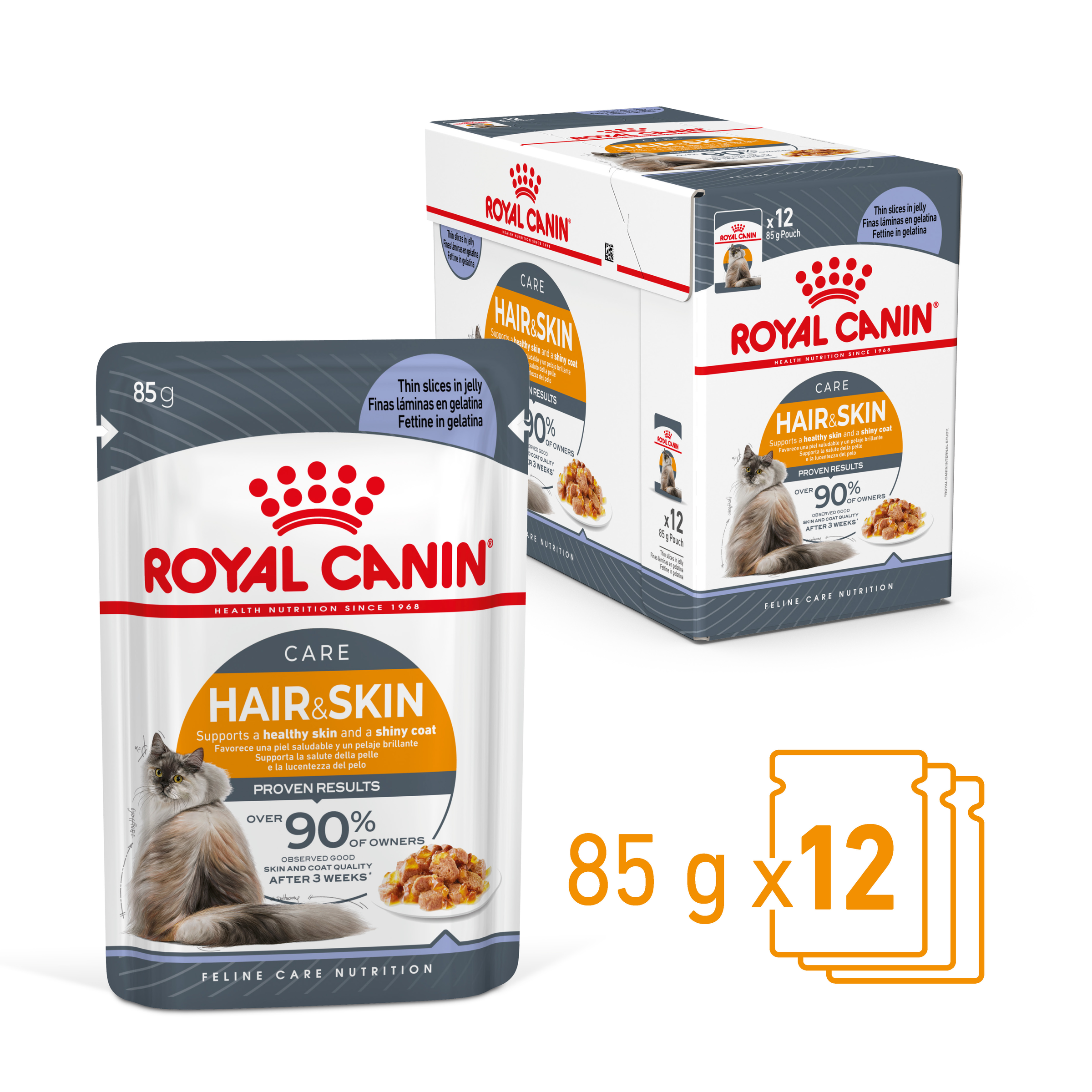 Royal Canin Wet Cat Food Hair & Skin Care Jelly product detail 1