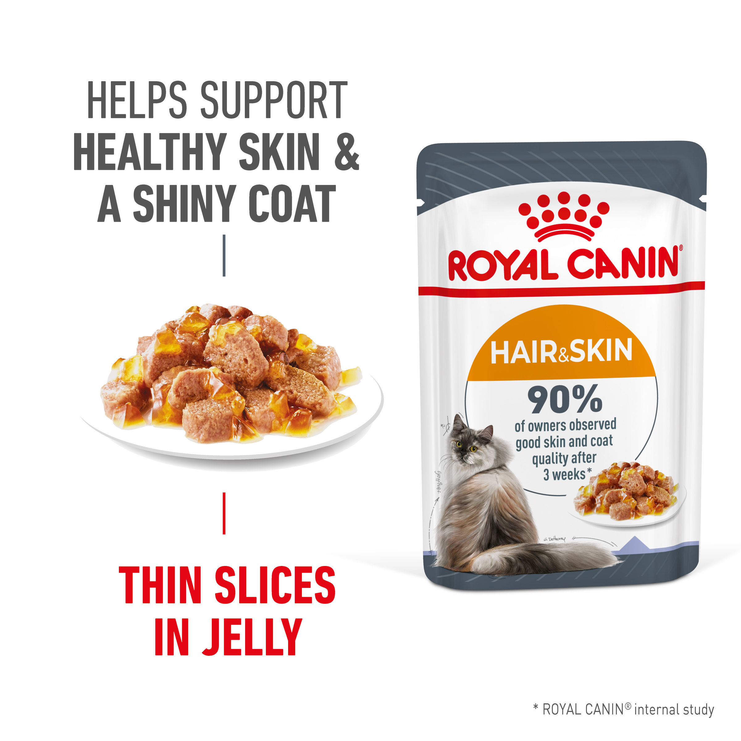 Royal Canin Wet Cat Food Hair & Skin Care Jelly product detail 2
