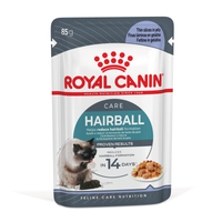 Royal Canin Hairball Care Wet Cat Food in Jelly front of pack