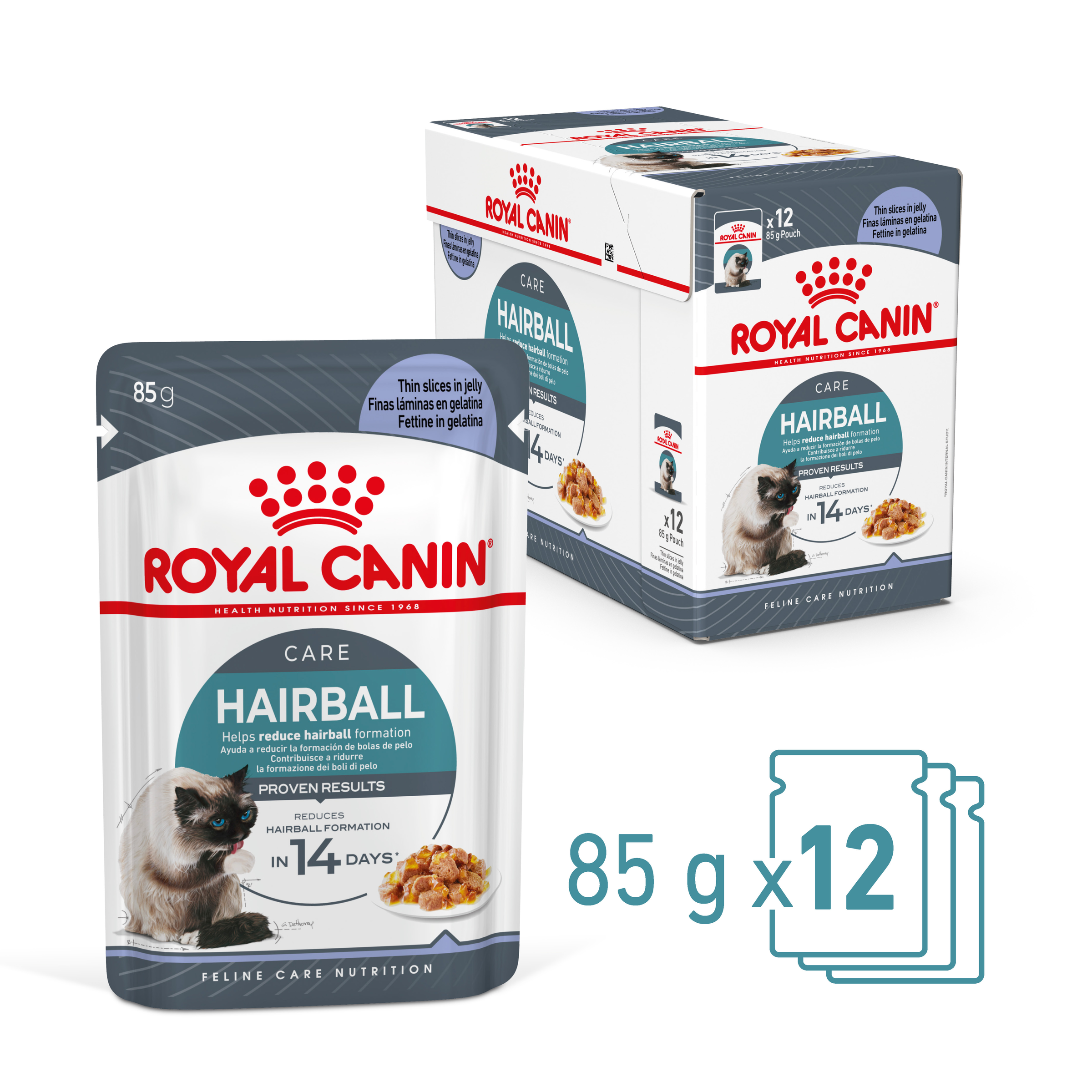 Royal Canin Hairball Care Wet Cat Food in Jelly product detail 1
