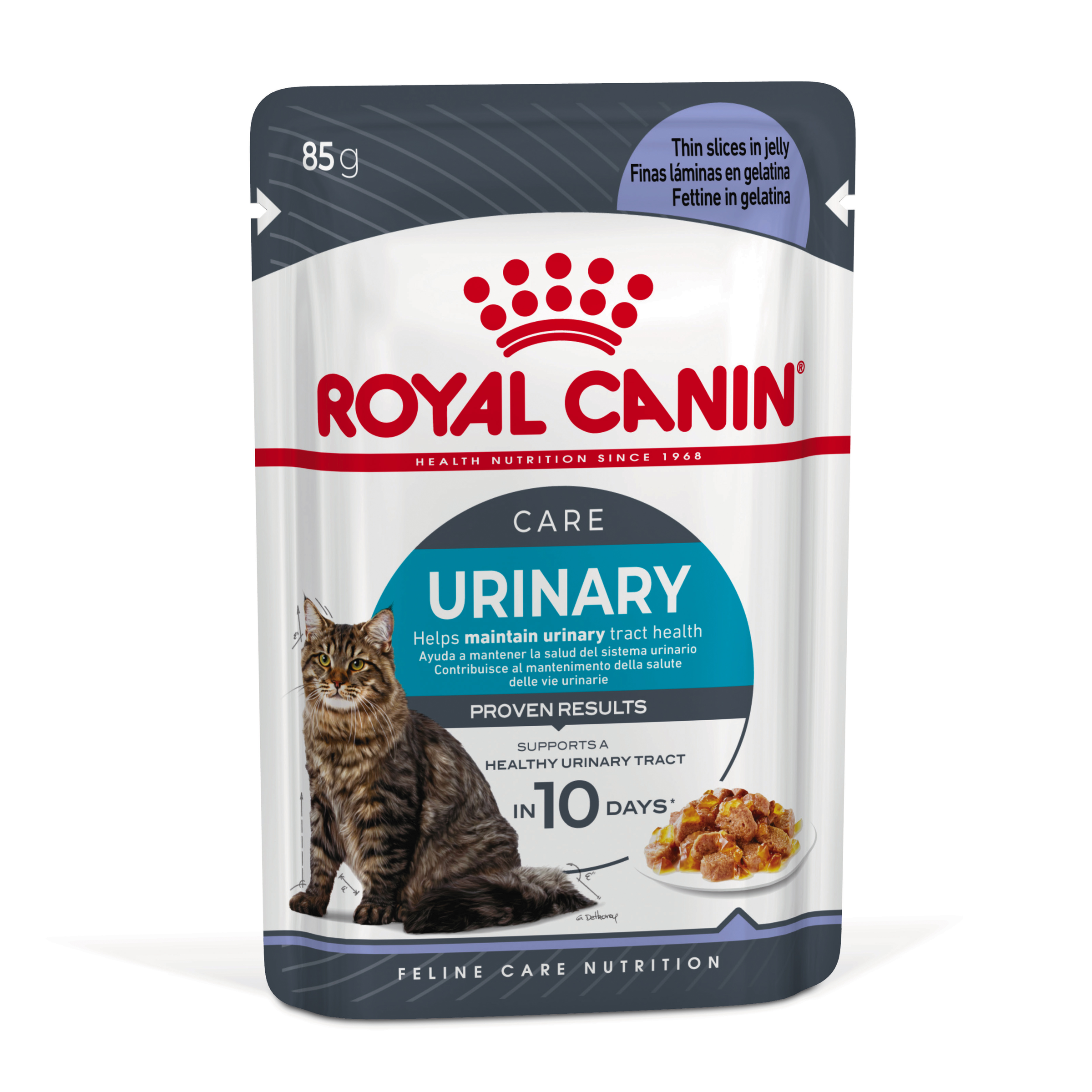 Royal Canin Urinary Care Wet Cat Food in Jelly front of pack