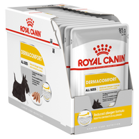 Royal Canin Dermacomfort Loaf Wet Dog Food pack