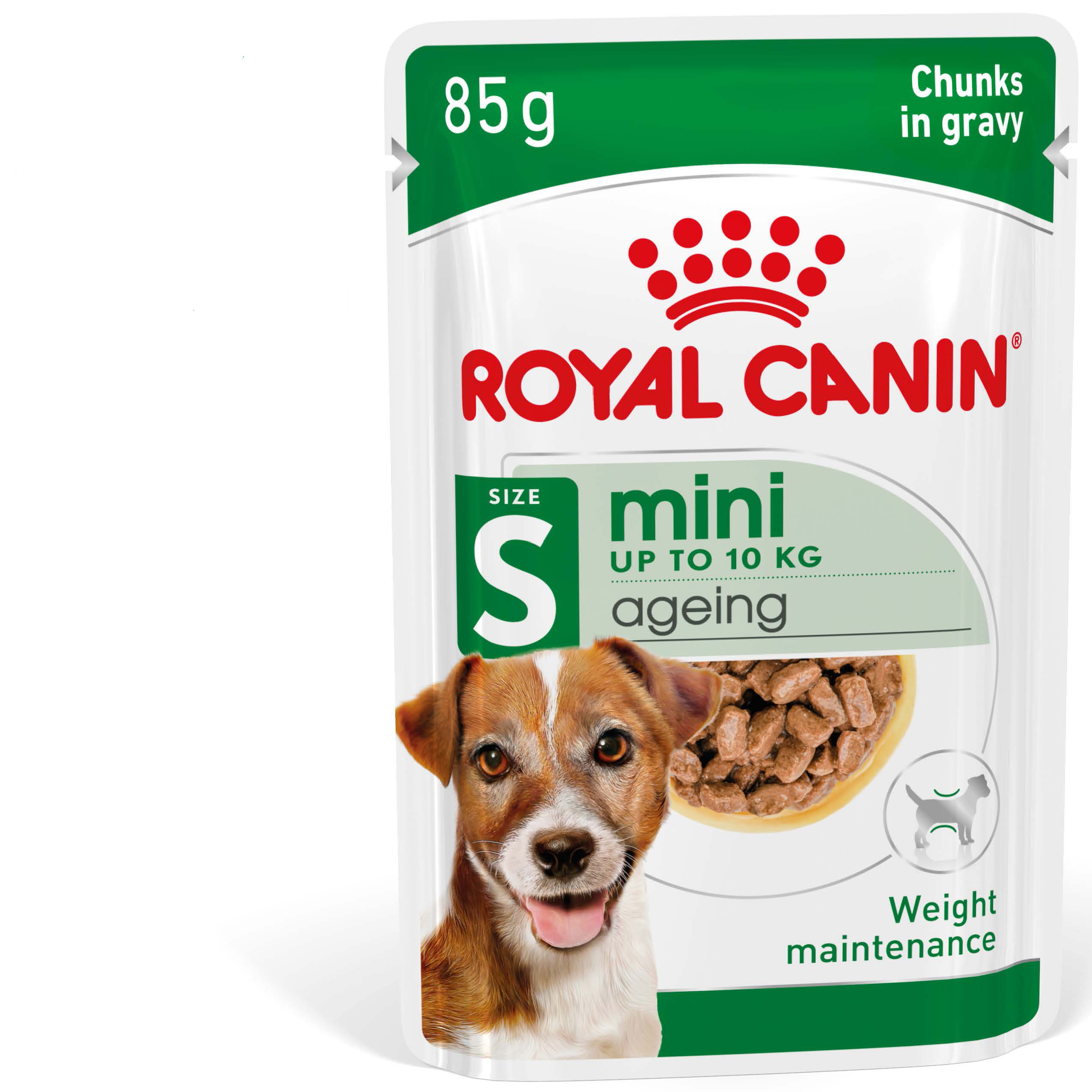 Royal Canin Mini Ageing Gravy Wet Dog Food front of pack