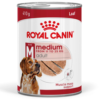 Royal Canin Medium Adult Loaf Wet Dog Food Can front of pack