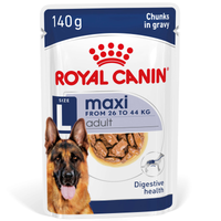 Royal Canin Maxi Adult 140gx10 Pouches front of pack