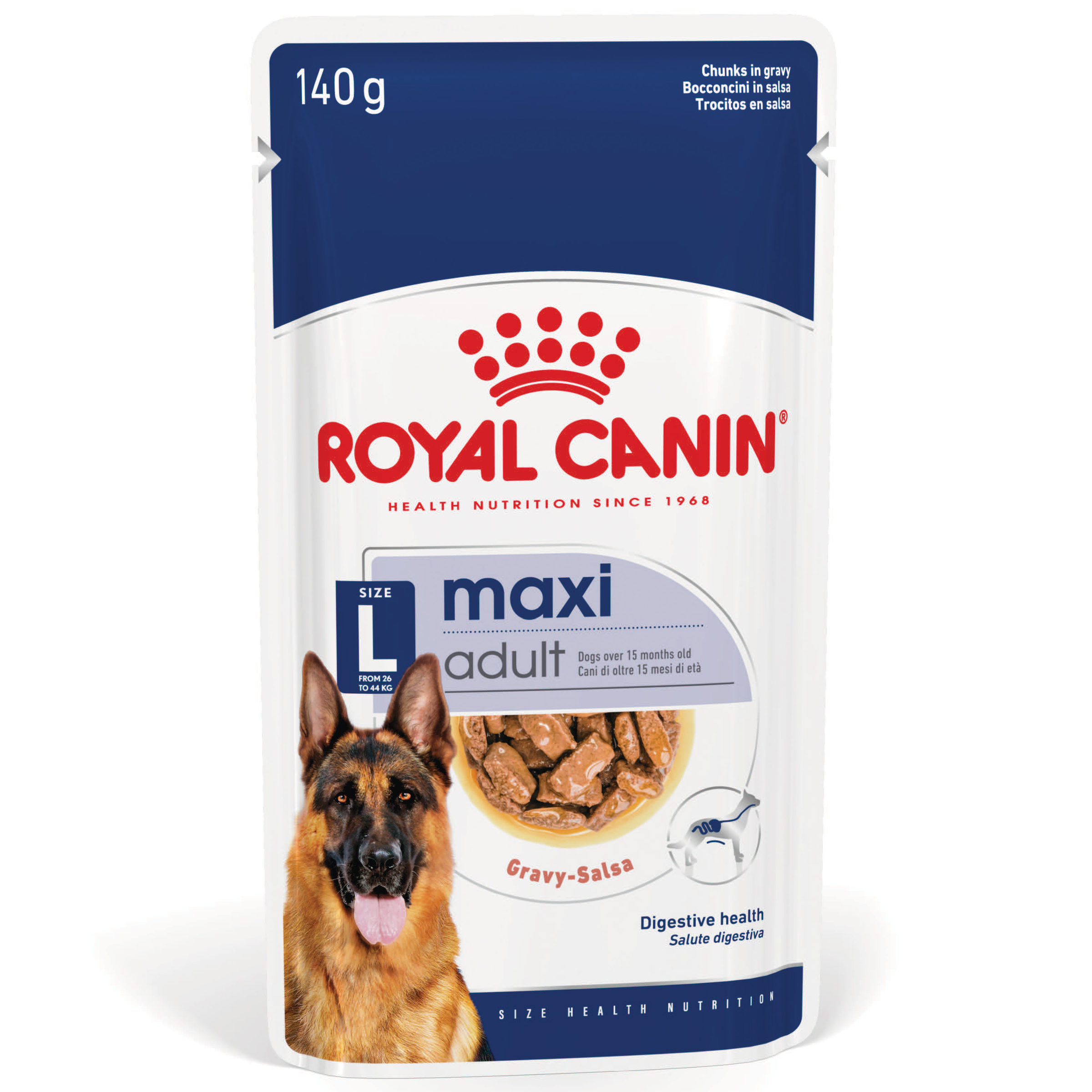 Royal Canin Maxi Adult 140gx10 Pouches product detail 1