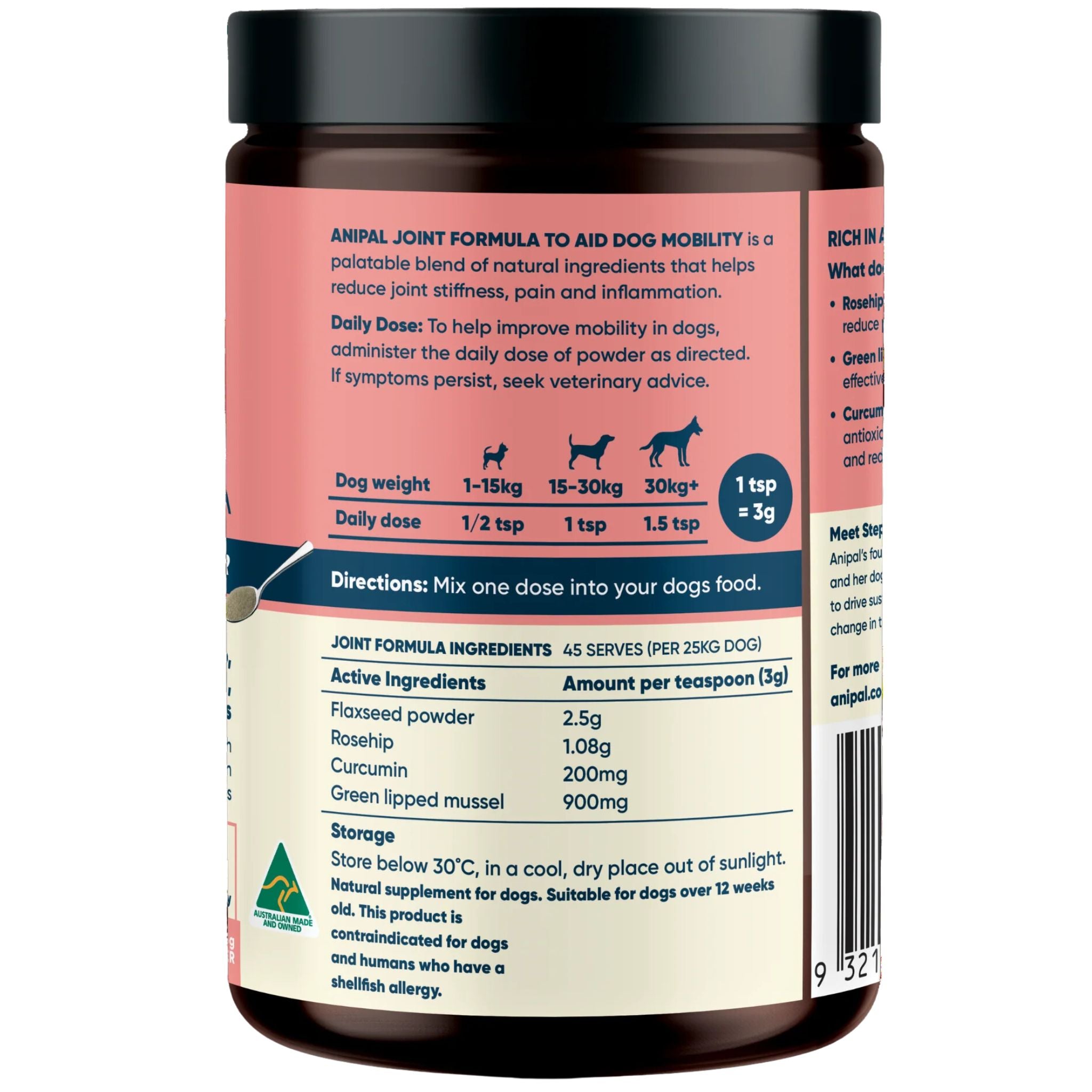 Anipal Joint Formula Powder Meal Topper