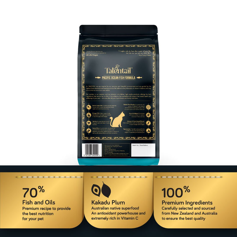 Talentail Ultimate Premium Dry Cat Food Pacific Ocean Fish
