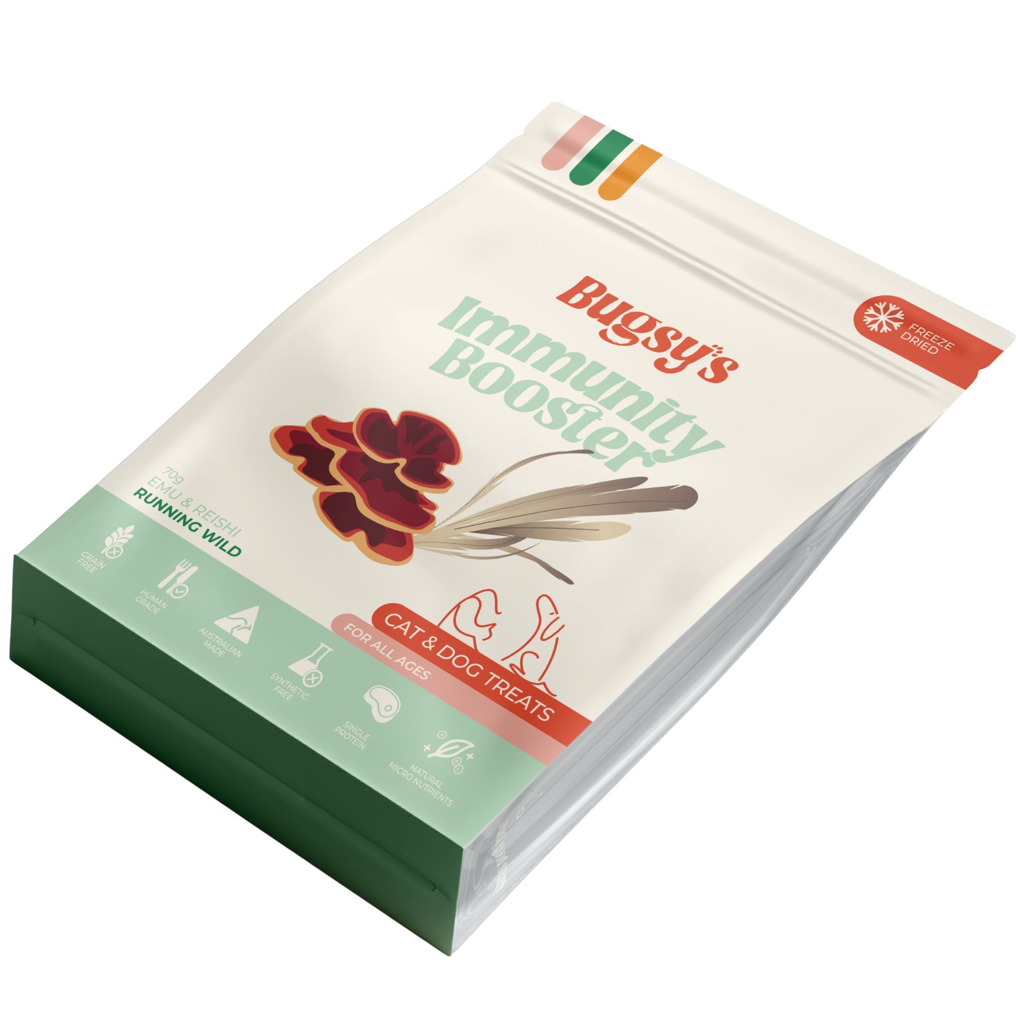 Bugsy's Freeze Dried Emu & Reishi Pet Treats