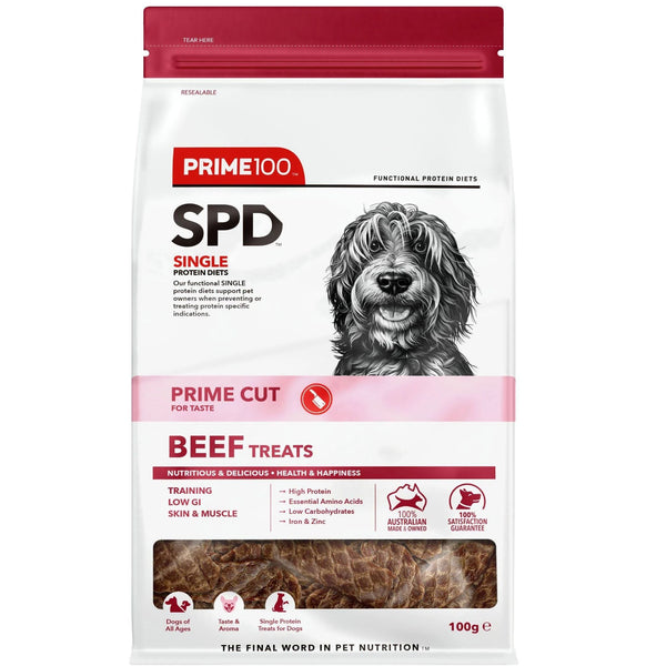 Prime100 SPD Prime Cut Beef Treats for Dog
