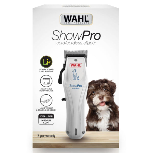Wahl Show Pro Animal Cordless Lithium Powered Clipper Kit Cord/Cordless