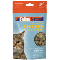 Feline Natural Chicken Healthy Bites cat treats — 50g pack of single-ingredient freeze-dried cage-free New Zealand chicken