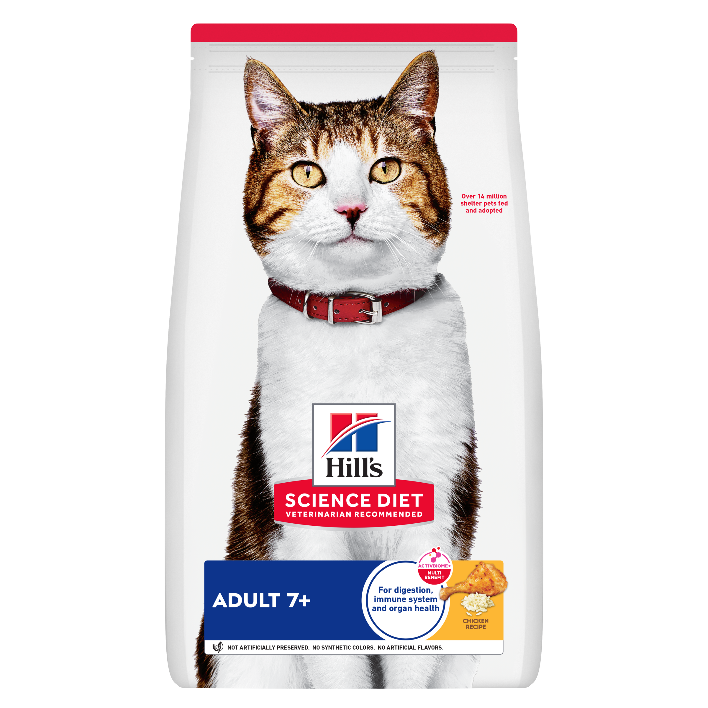 Hill's Science Diet Dry Cat Food Adult 7+ Senior front of pack