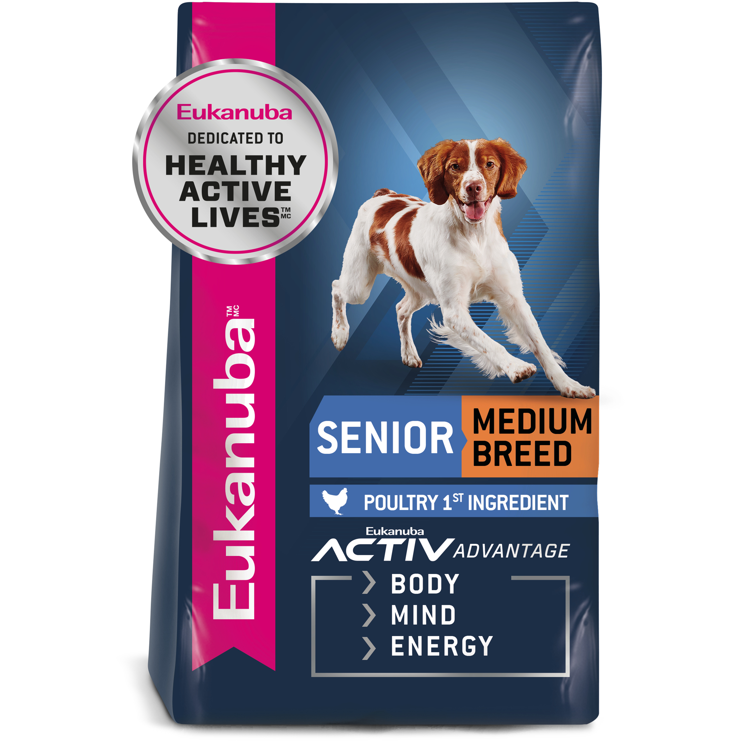 Eukanuba Dry Dog Food Senior Medium Breed front of pack