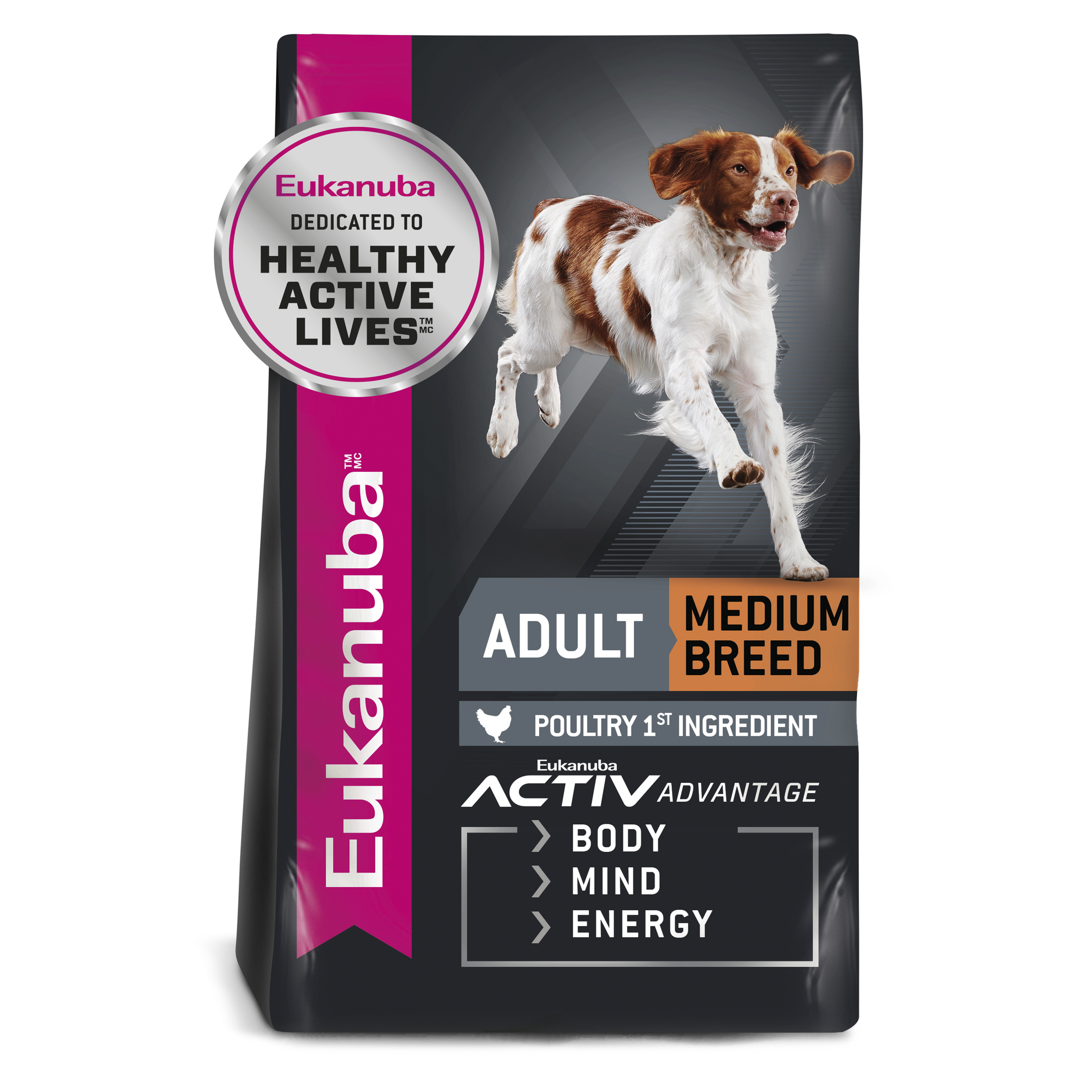 Eukanuba Dry Dog Food Adult Medium Breed front of pack