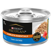 PRO PLAN Complete Essentials Tuna Entrée in Sauce cat food can, front of pack