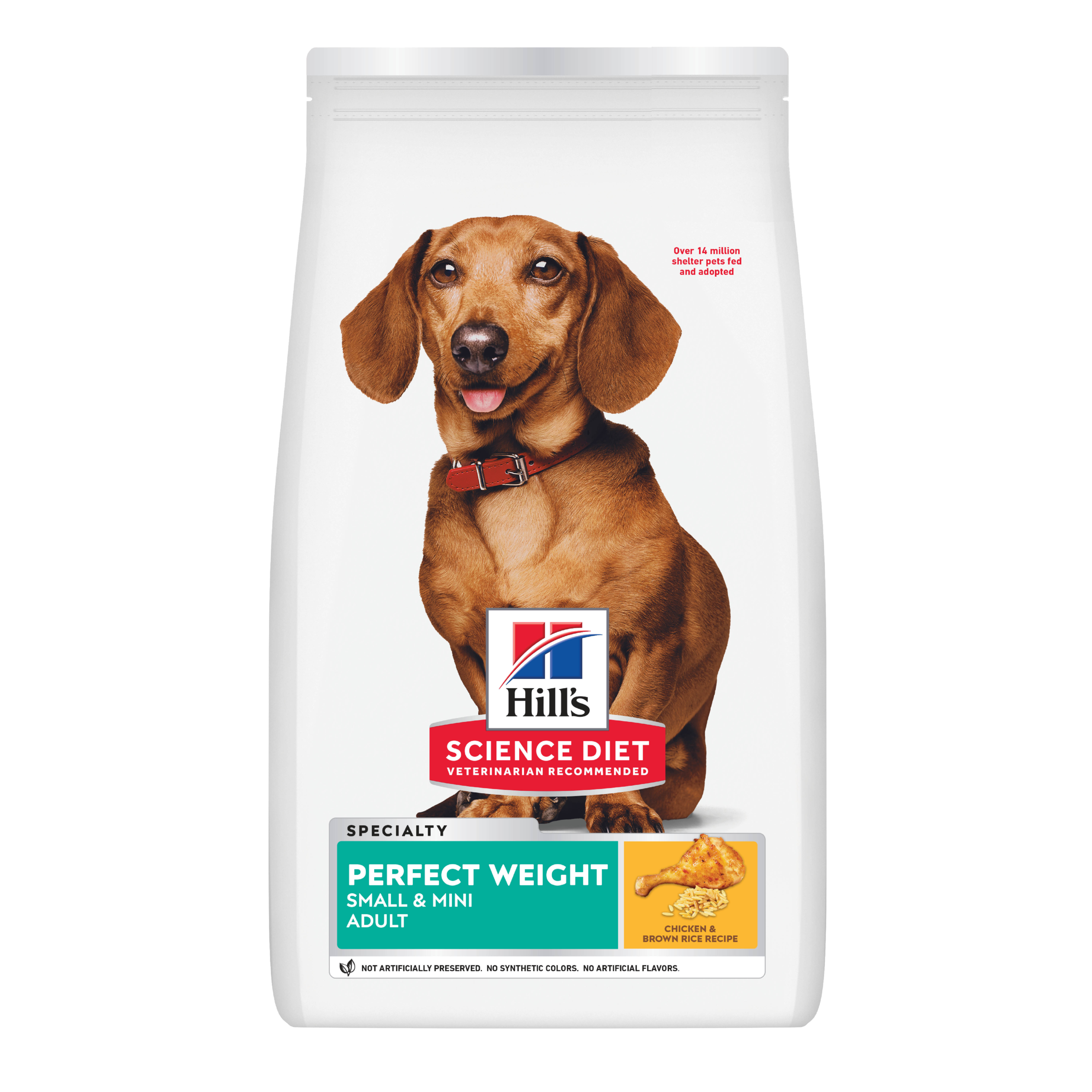 Hill's Science Diet Dry Dog Food Adult Perfect Weight Small & Mini front of pack