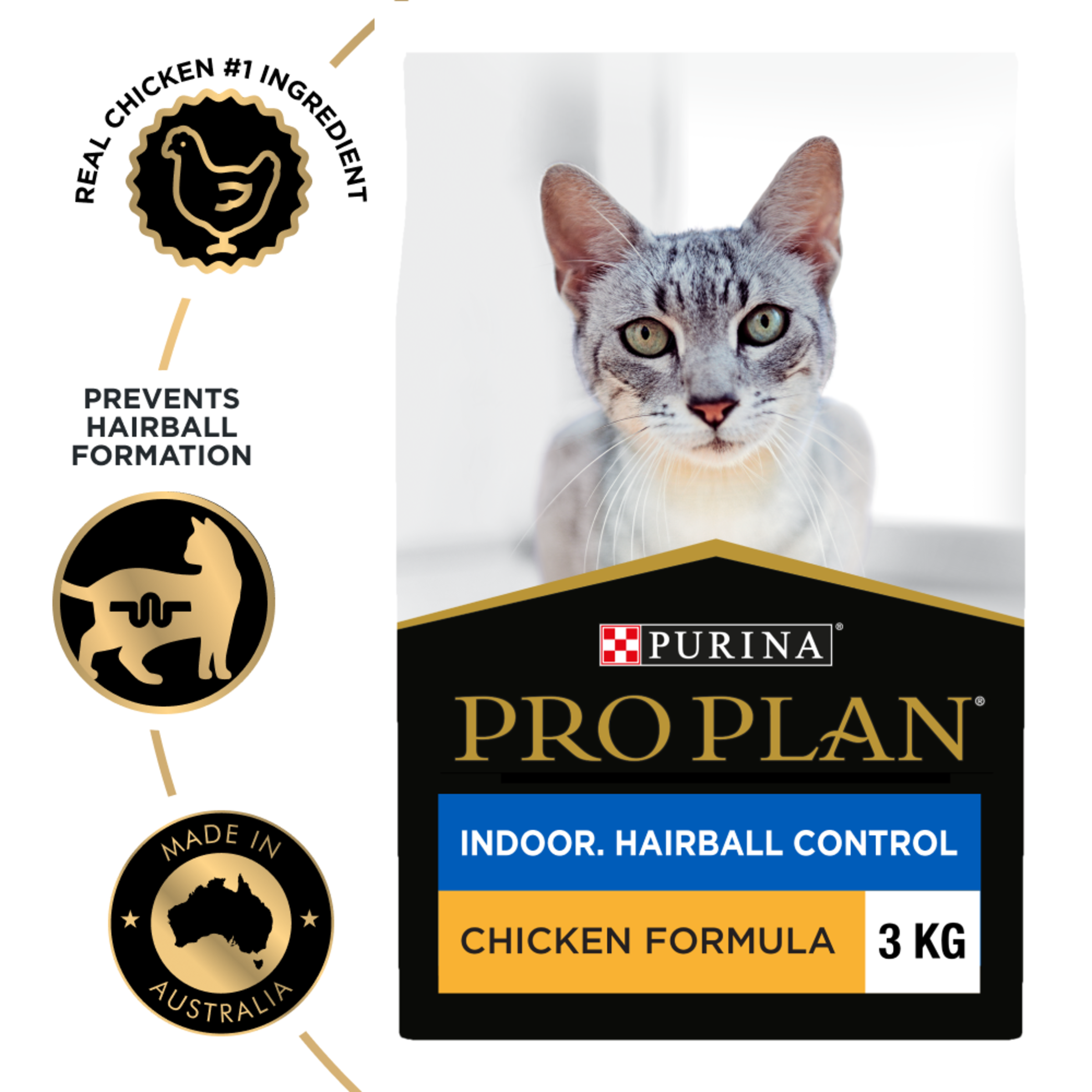 PRO PLAN Indoor Hairball Control Chicken Formula Dry Cat Food product detail 1