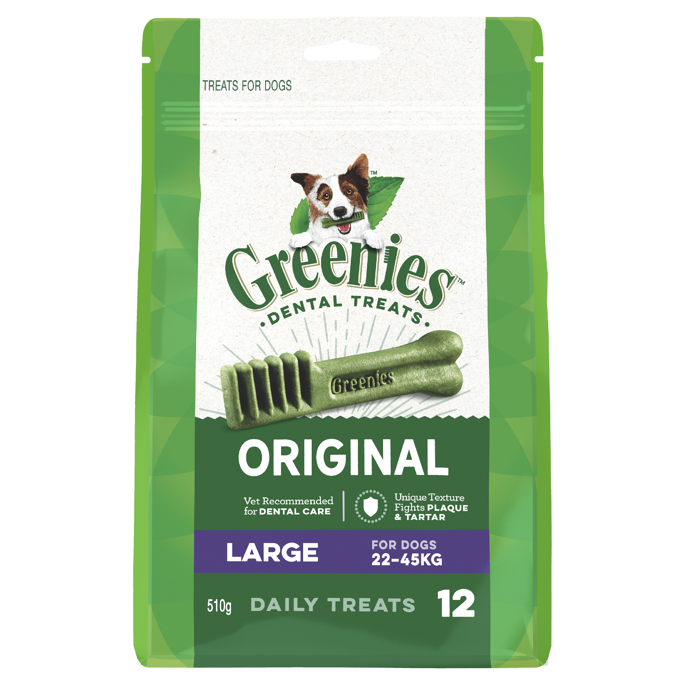 GREENIES Original Large Dog(22-45kg) Dental Treat front of pack