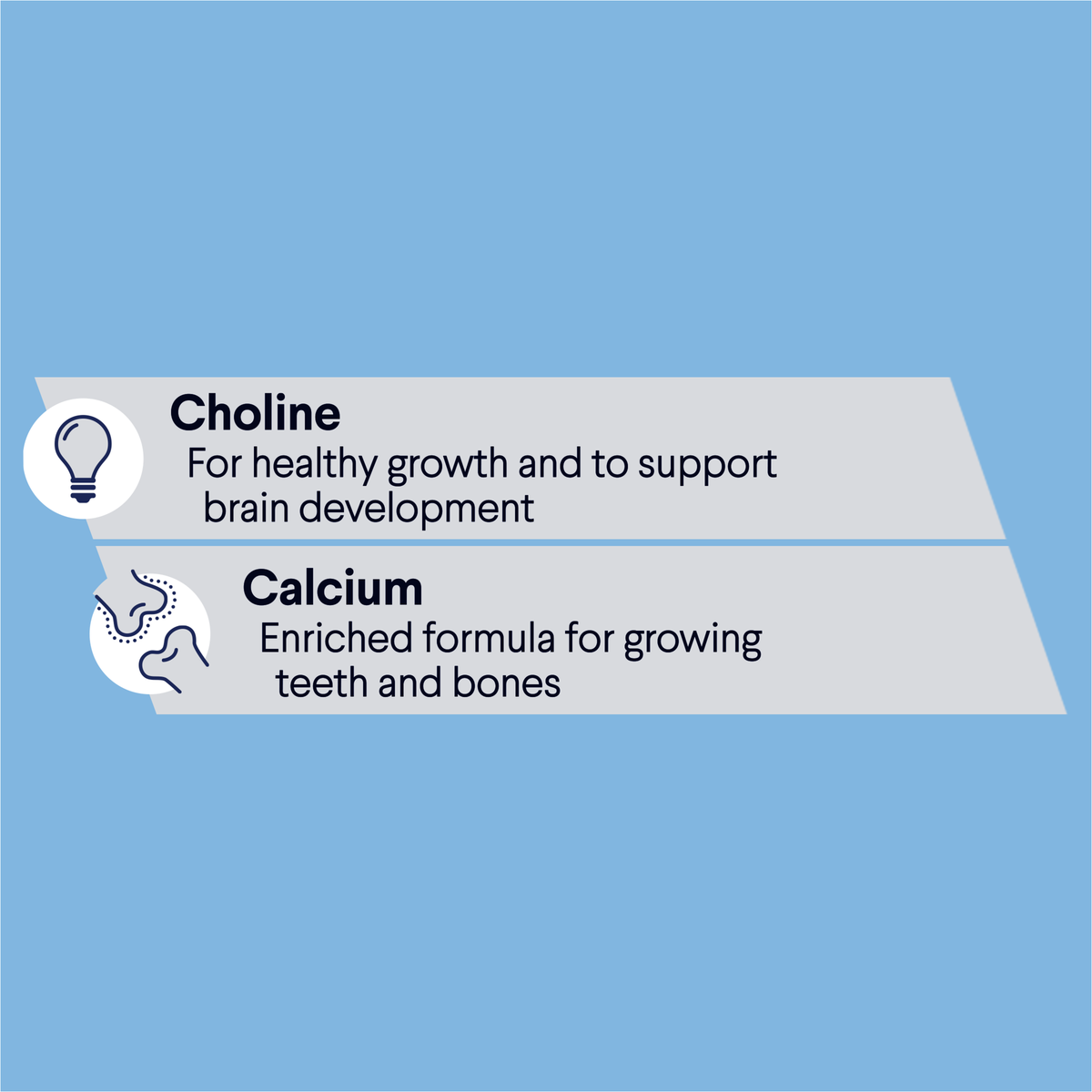 ADVANCE Kitten food benefits: choline for growth and brain development, calcium for teeth and bones