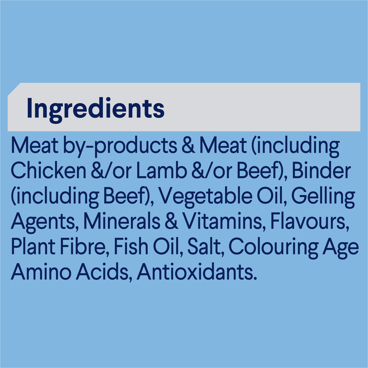 ADVANCE Kitten with Lamb in Gravy ingredients panel