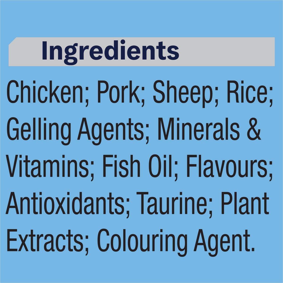 ADVANCE Kitten Tender Chicken Delight ingredients panel