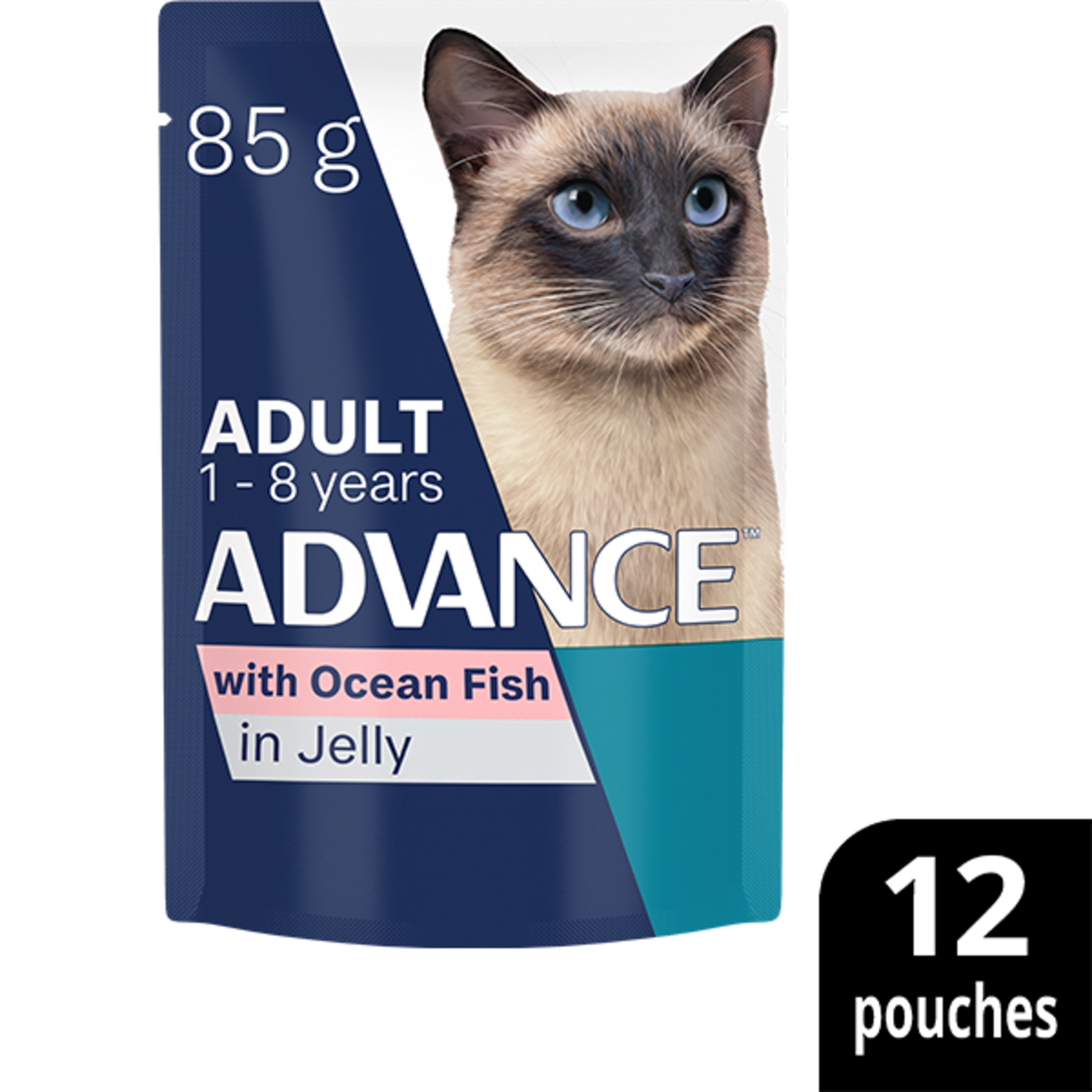 ADVANCE Adult Wet Cat Food Ocean Fish/ Indoor Chicken & Turkey In Jelly 12x85g Pouches product detail 6