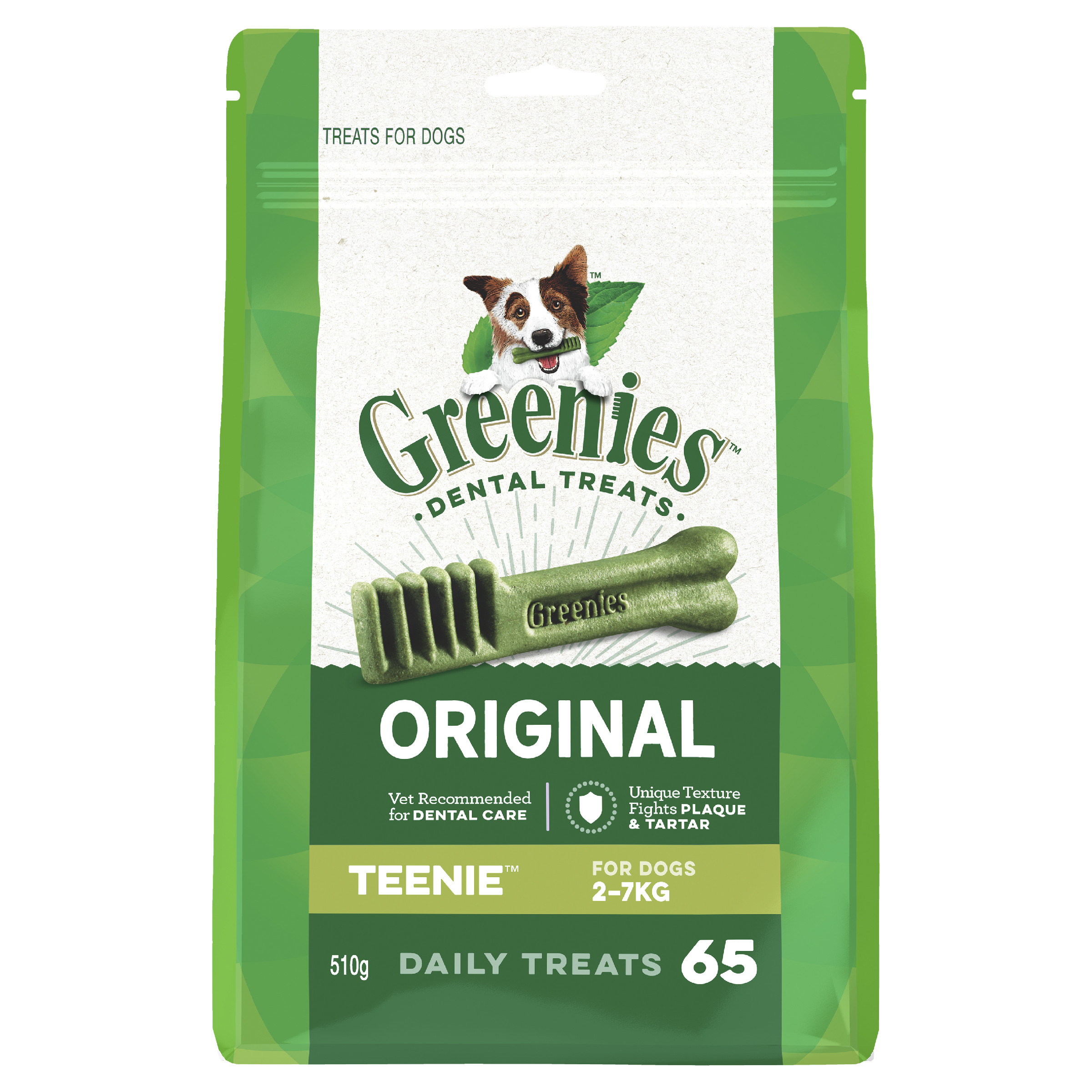 GREENIES Original Teenie Dog(2-7kg) Dental Treat front of pack
