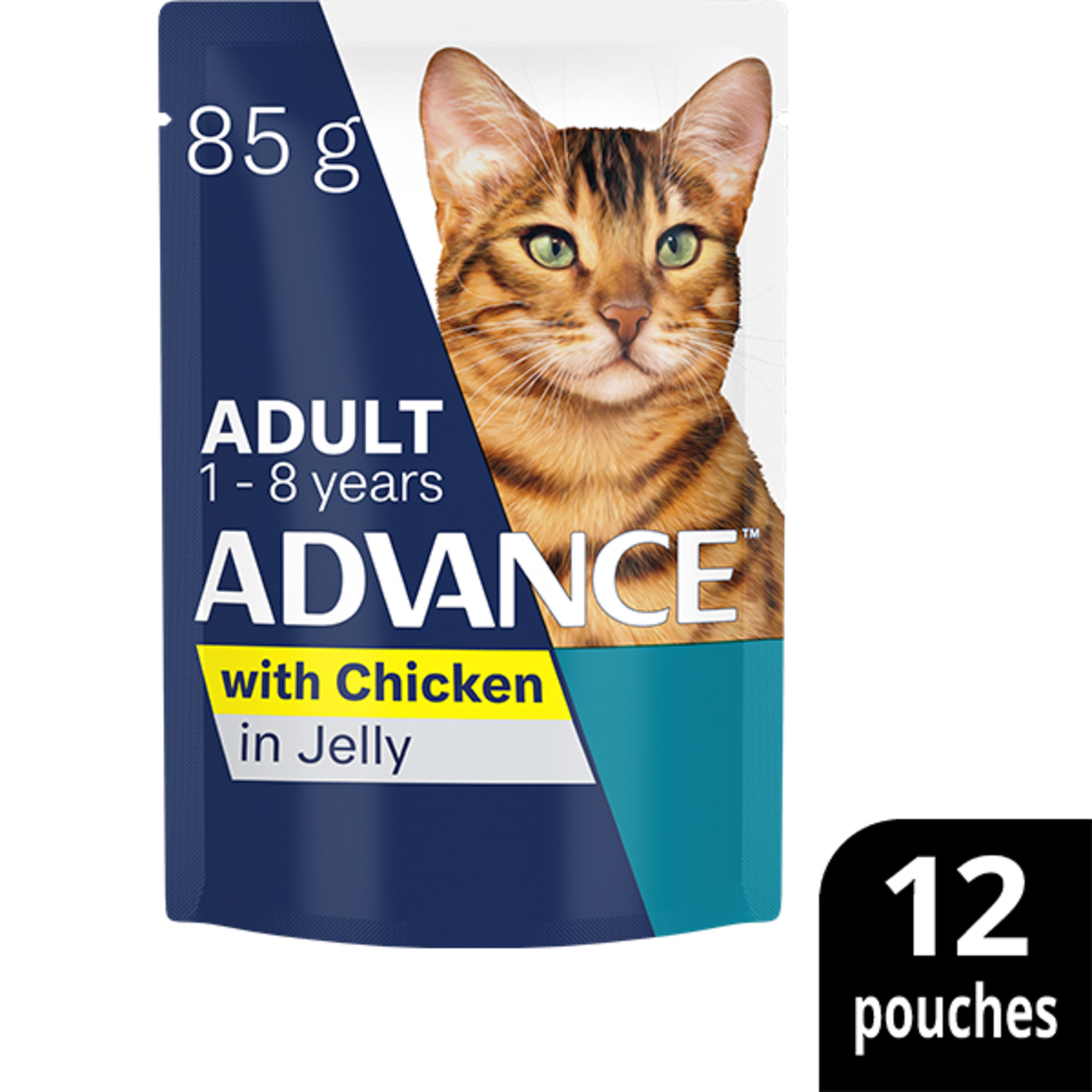ADVANCE Adult Wet Cat Food Chicken, Ocean Fish In Jelly 12x85g Pouches product detail 6