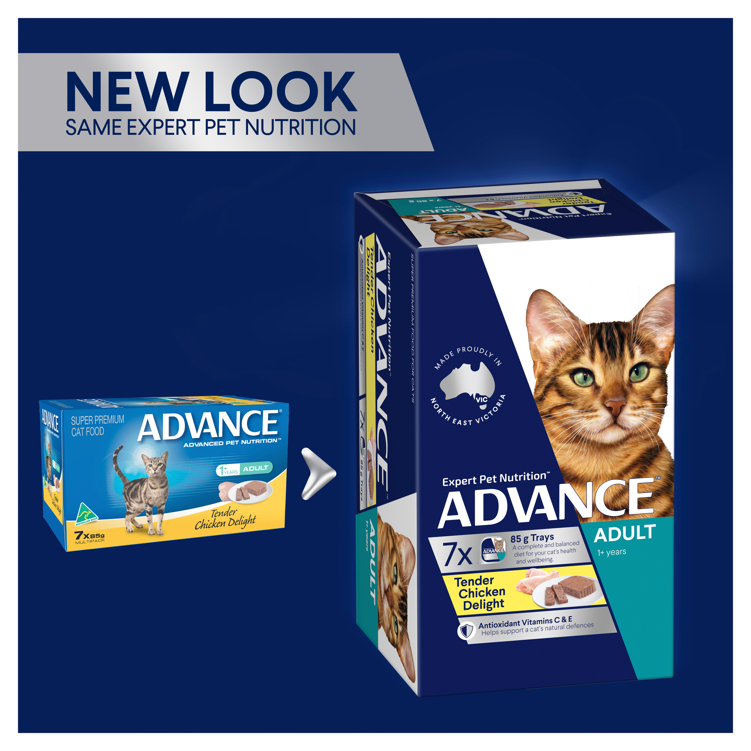 ADVANCE Adult Wet Cat Food Tender Chicken Delight 7x85g Trays product detail 6