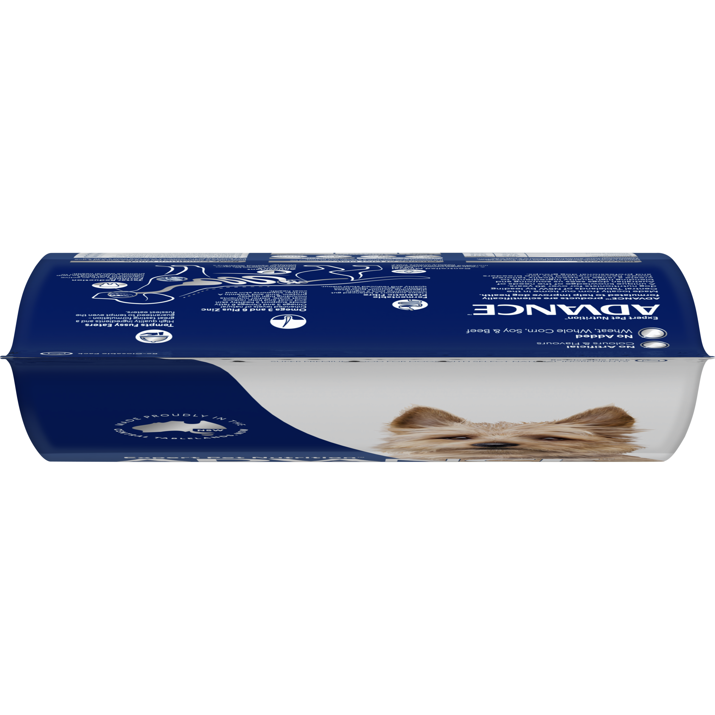 Top of the ADVANCE Adult Small Breed Chicken with Rice dry dog food bag