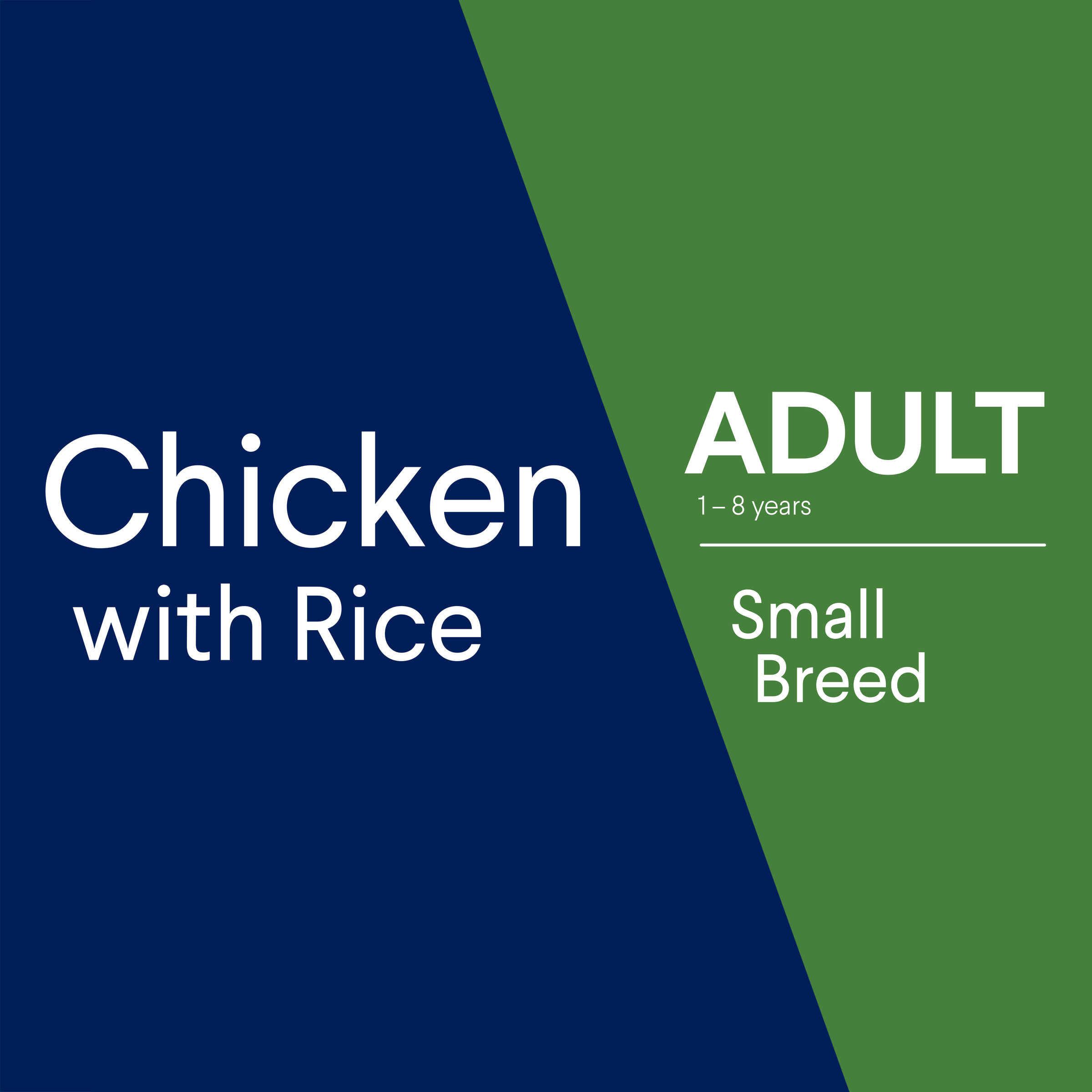 ADVANCE Adult Small Breed Chicken with Rice pack banner graphic