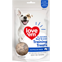 Love'em Liver Dog Training Treats front of pack
